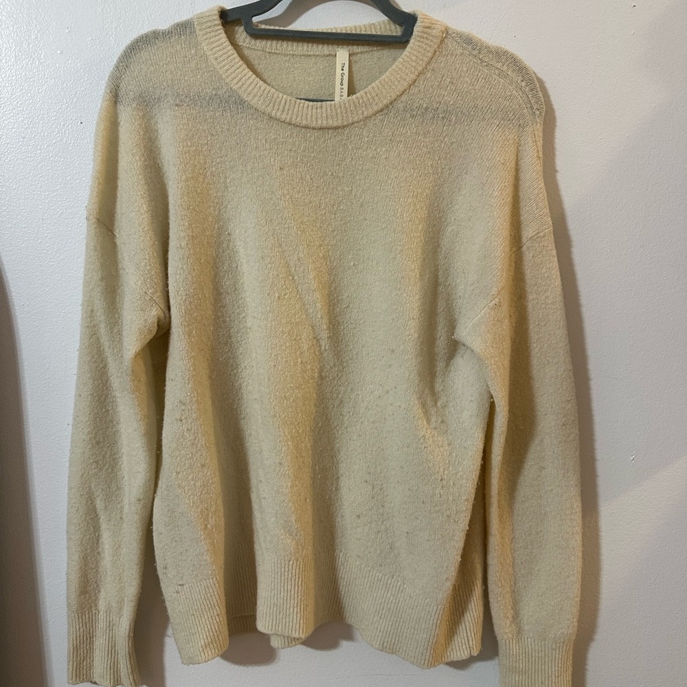 Aritzia Cream Crewneck Sweater